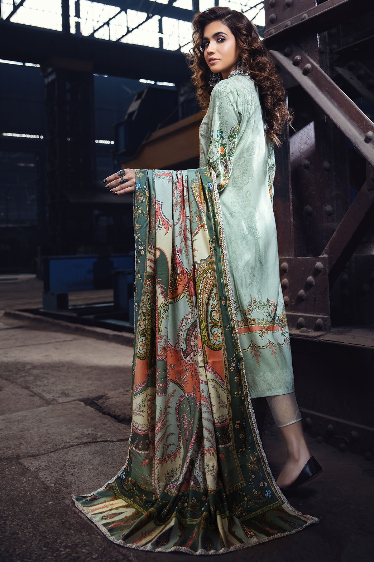 2628-PISTACHIO DIGITAL PRINTED LINEN UNSTITCHED