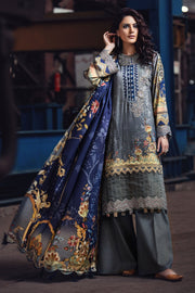 2627-STEEL-GREY DIGITAL PRINTED LINEN UNSTITCHED