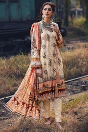 2626-NATURAL-BEIGE DIGITAL PRINTED LINEN UNSTITCHED