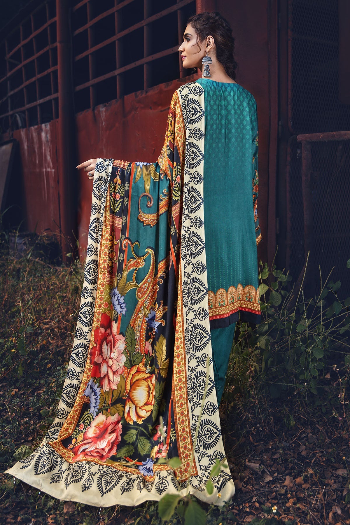 2625-PINE DIGITAL PRINTED LINEN UNSTITCHED