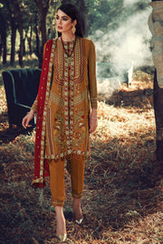 2698-MARI-GOLD EMBROIDERED LINEN UNSTITCHED