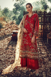 2702-MAHTAB EMBROIDERED LINEN UNSTITCHED