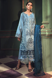 2672-CAROLINA EMBROIDERED COTTON SATIN UNSTITCHED
