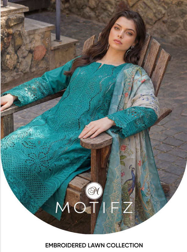2026 MOTIFZ EMBROIDERED LAWN VOL 1