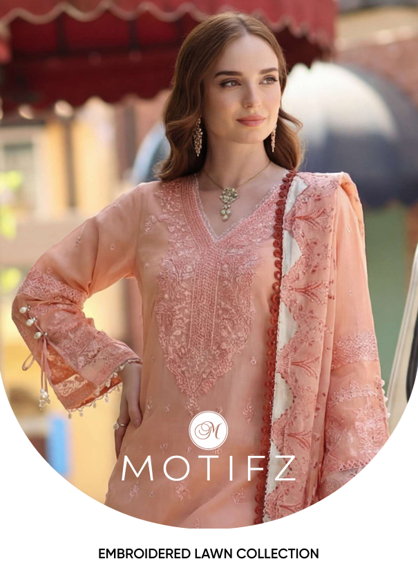 2026 MOTIFZ EMBROIDERED LAWN VOL 3