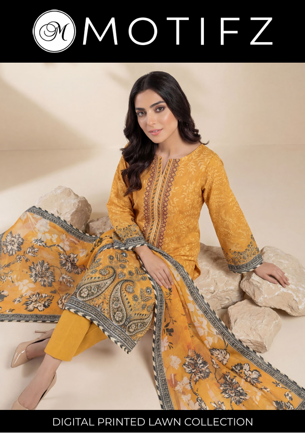26-ZOHRA- DIGITAL PRINTED LAWN COLLECTIO BY MOTIFZ VOL-1