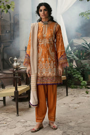 3026-PREET- A EMBROIDERED COTTON SATIN UNSTITCHED