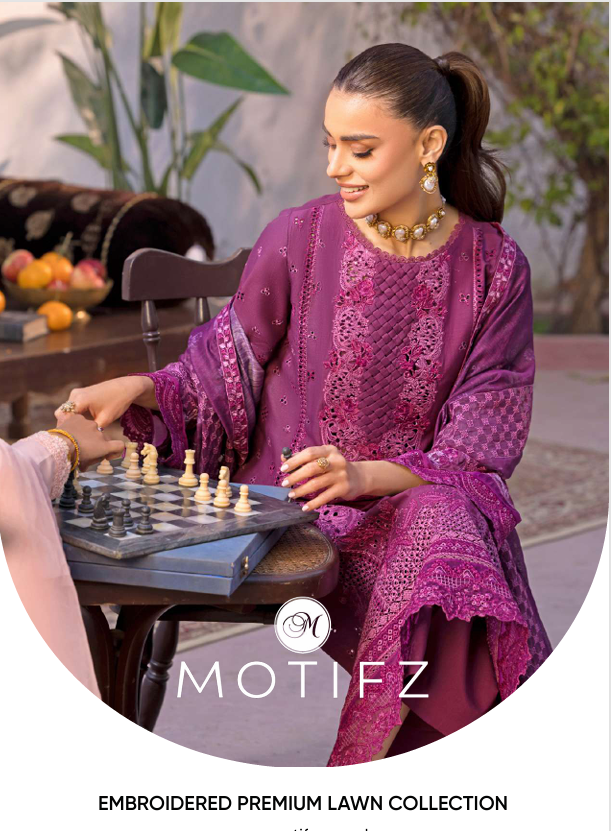 2026 MOTIFZ PREMIUM EMBROIDERED LAWN VOL 2
