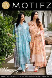 2024 UMANG BY MOTIFZ DIGITAL PRINTED EMBROIDERED LAWN VOL 2