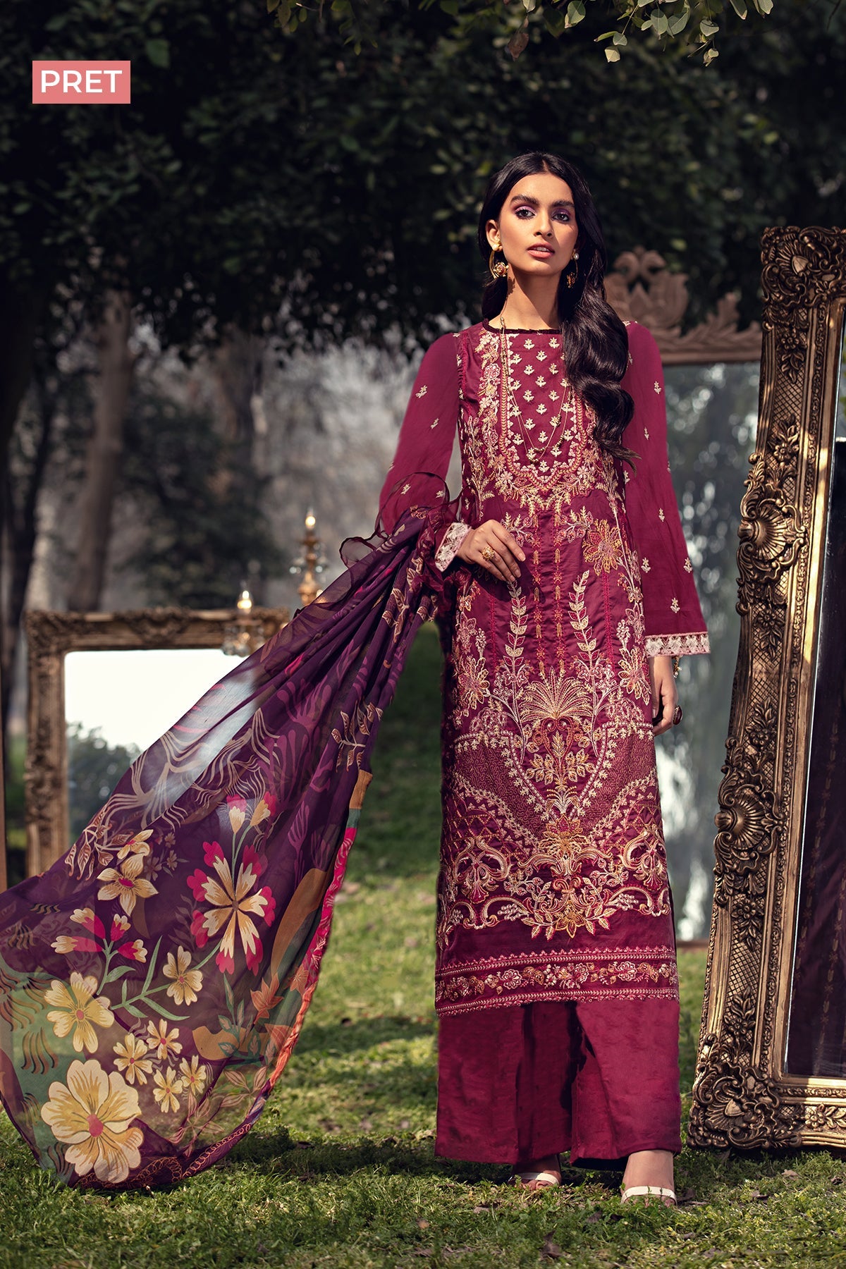 2793-DHALIA EMBROIDERED LAWN STITCHED