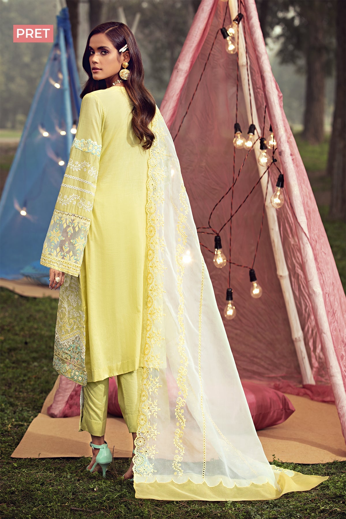 2802-CARIBBEAN EMBROIDERED LAWN STITCHED
