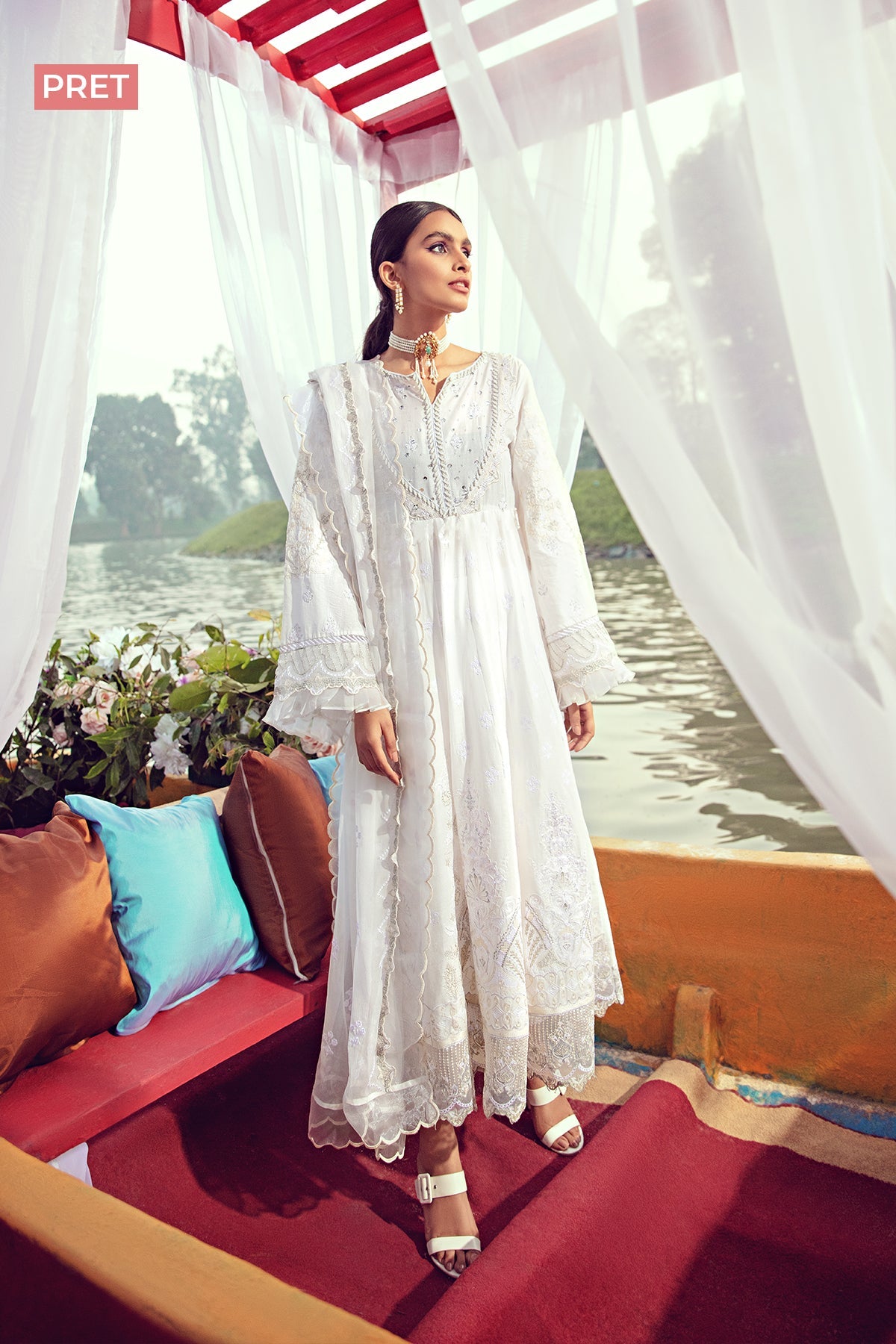 2803-PEARL EMBROIDERED LAWN STITCHED