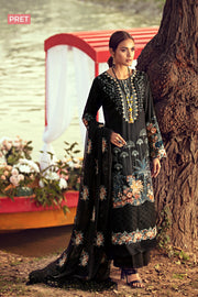 2804-TROPICAL-RAVEN EMBROIDERED LAWN STITCHED