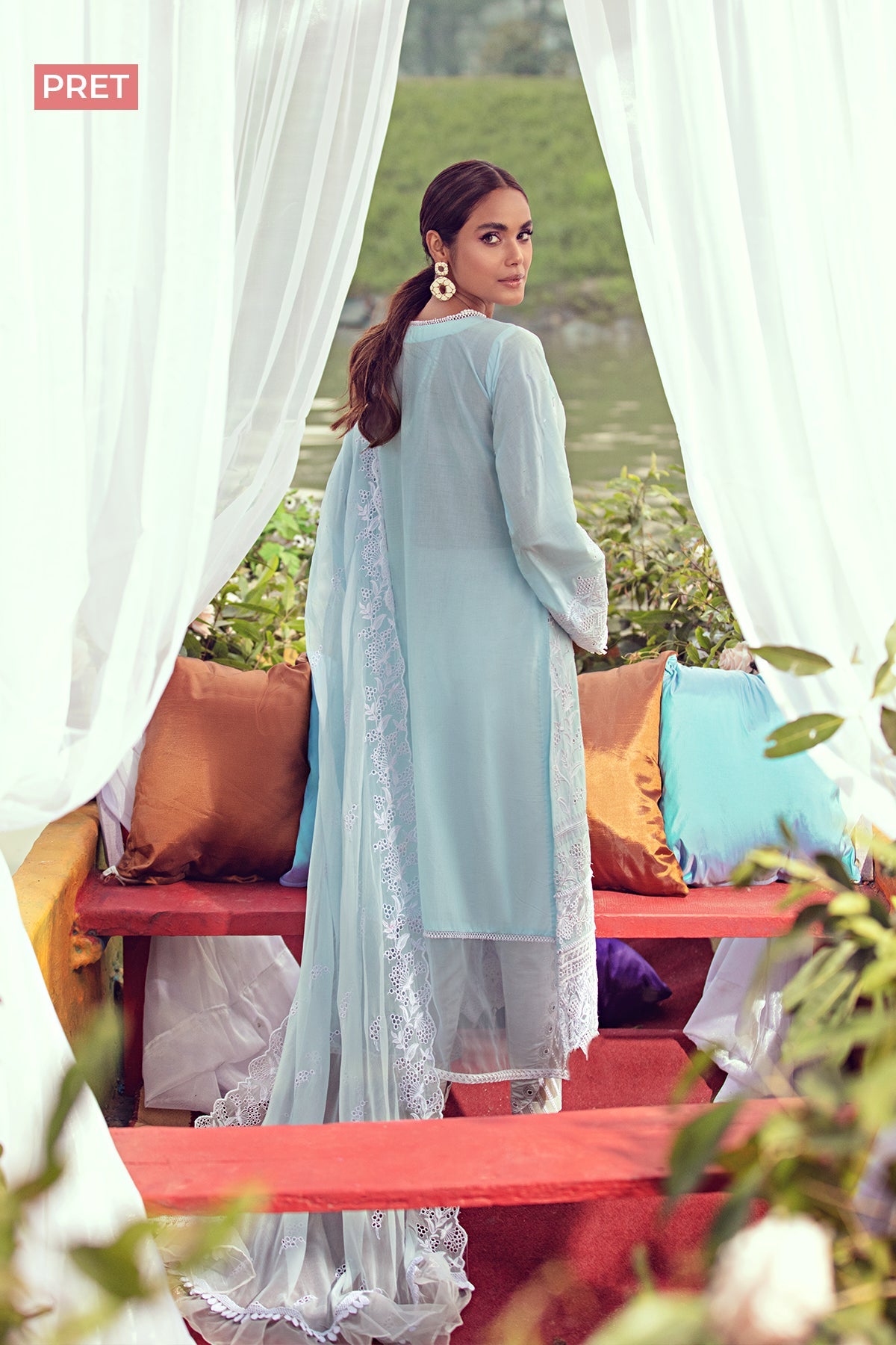 2811-SAPPHIRE EMBROIDERED LAWN STITCHED