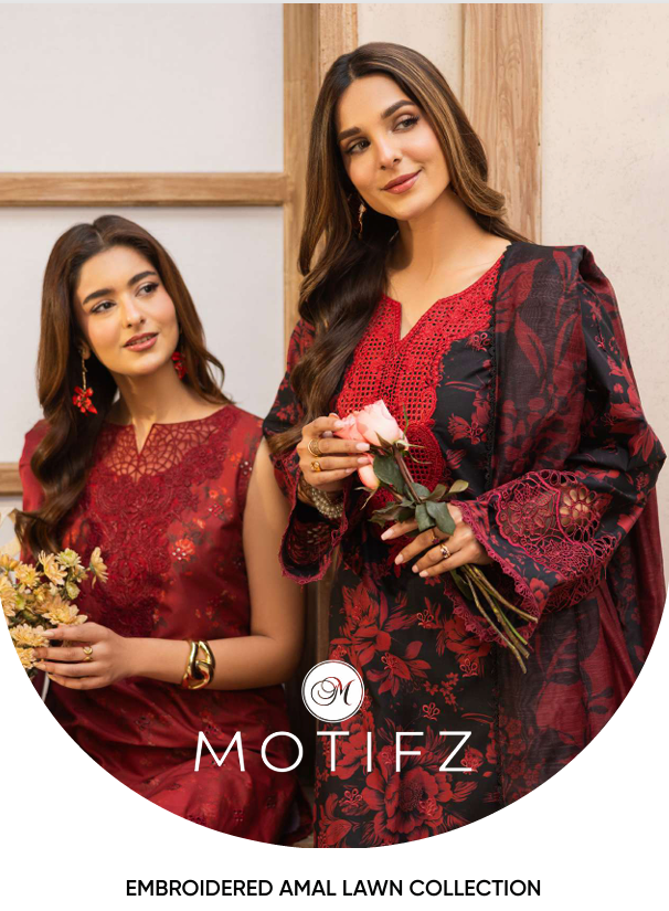 2026 MOTIFZ AMAL EMBROIDERED LAWN VOL 1