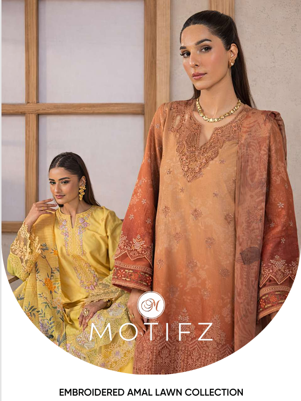 2026 MOTIFZ AMAL EMBROIDERED LAWN VOL 2