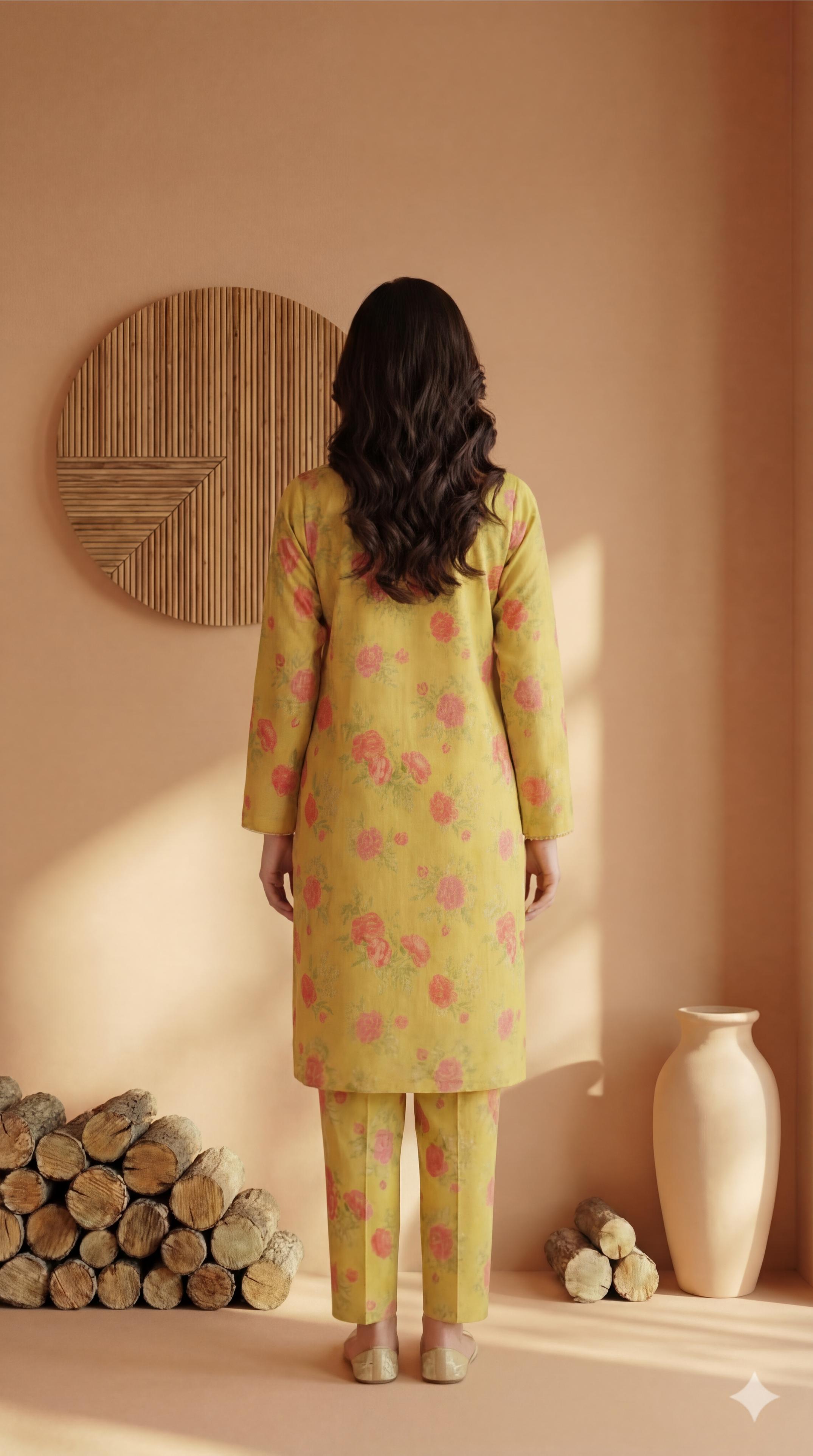 ZAR016-DIGITAL PRINTED COTTON LAWN  2 PIECE