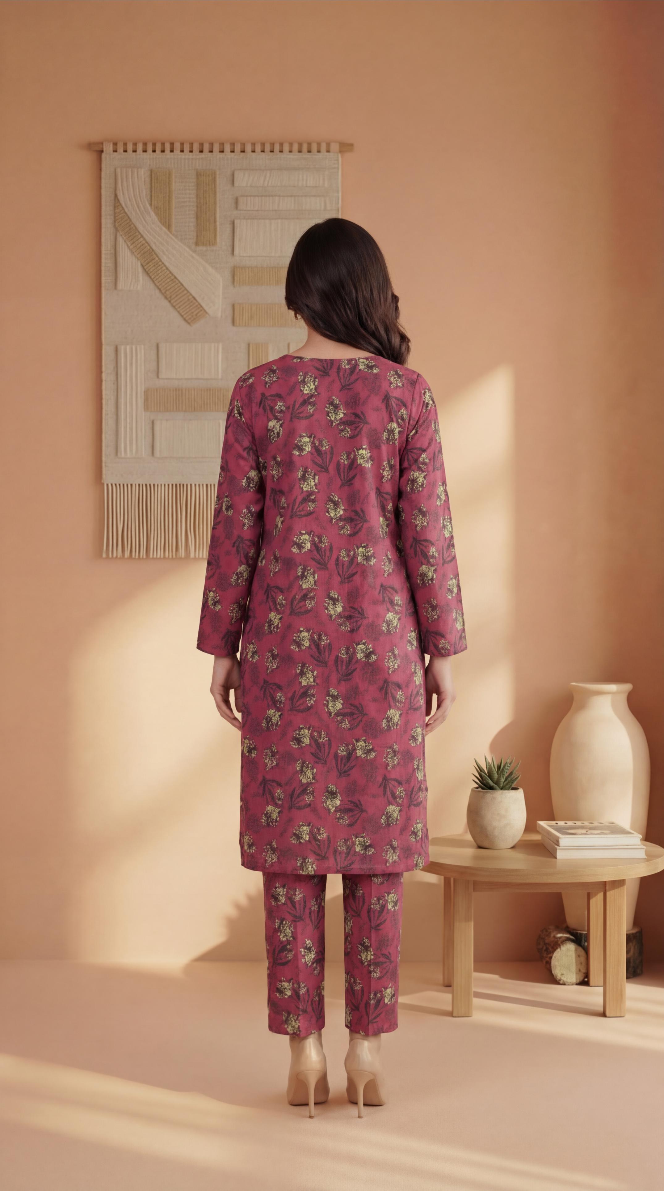 ZAR014-DIGITAL PRINTED COTTON LAWN  2 PIECE