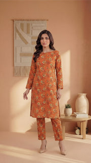 ZAR007-DIGITAL PRINTED COTTON LAWN  2 PIECE