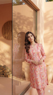 ZAR024-DIGITAL PRINTED COTTON LAWN  2 PIECE