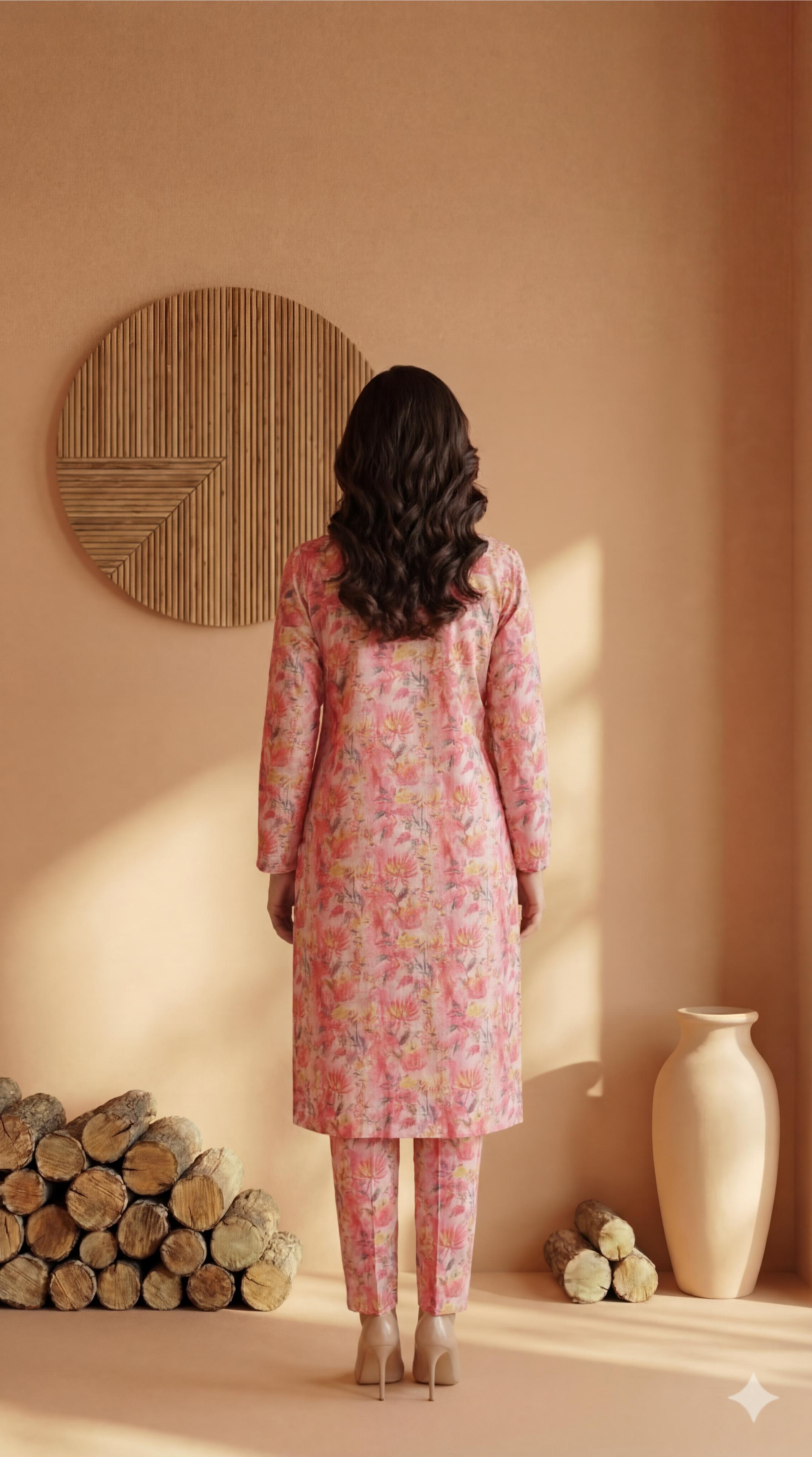 ZAR024-DIGITAL PRINTED COTTON LAWN  2 PIECE