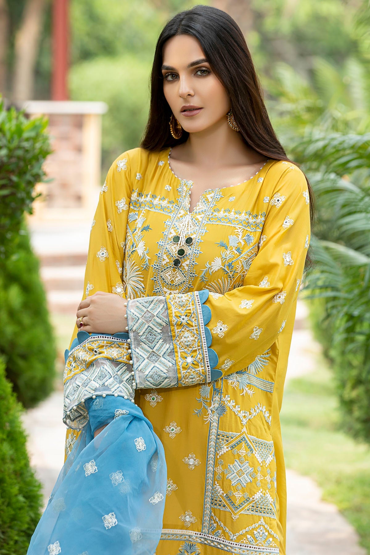 2585-BRIGHT-SUN EMBROIDERED LAWN UNSTITCHED