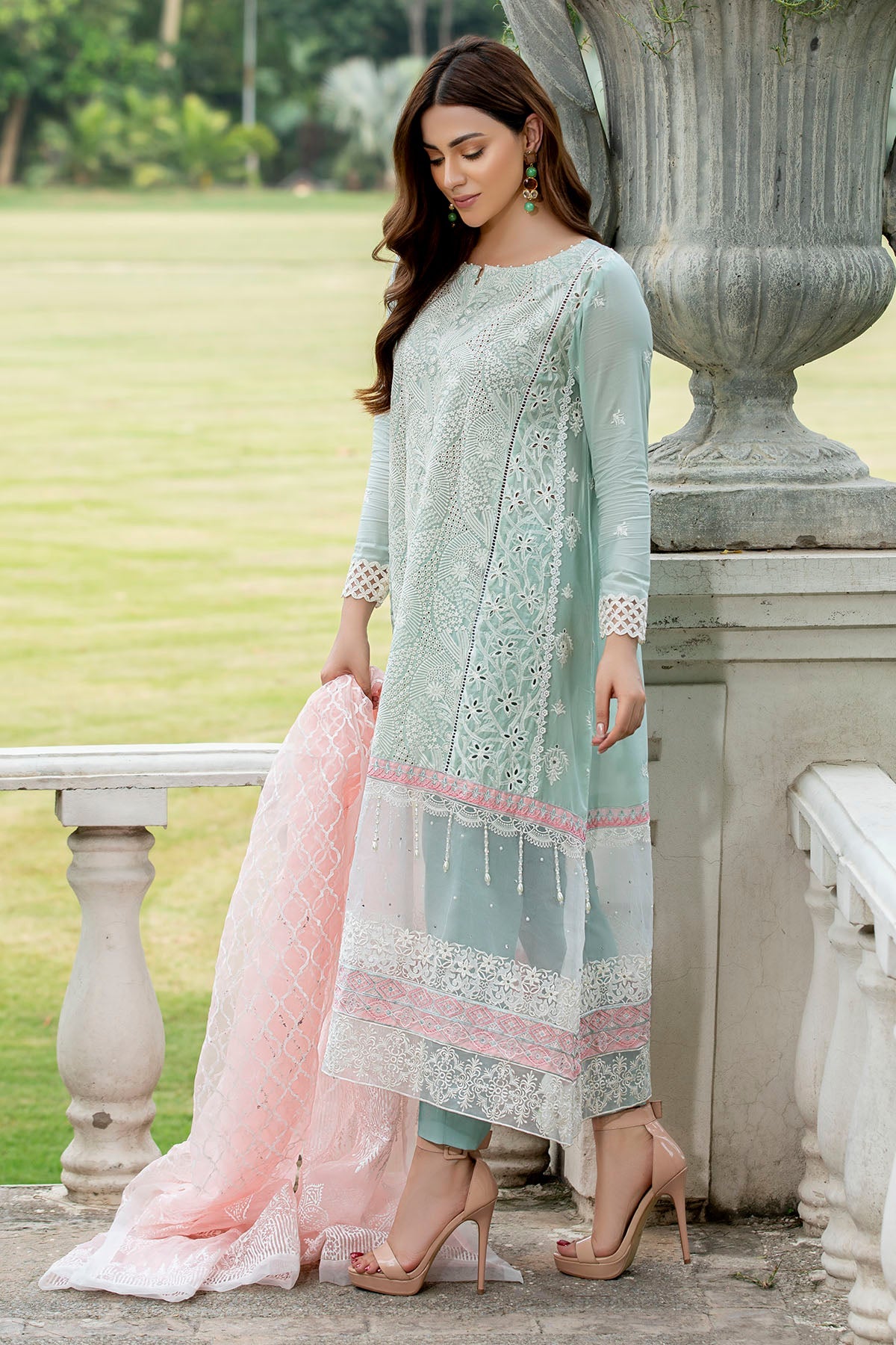 2589-AQUA-HAZE EMBROIDERED LAWN UNSTITCHED