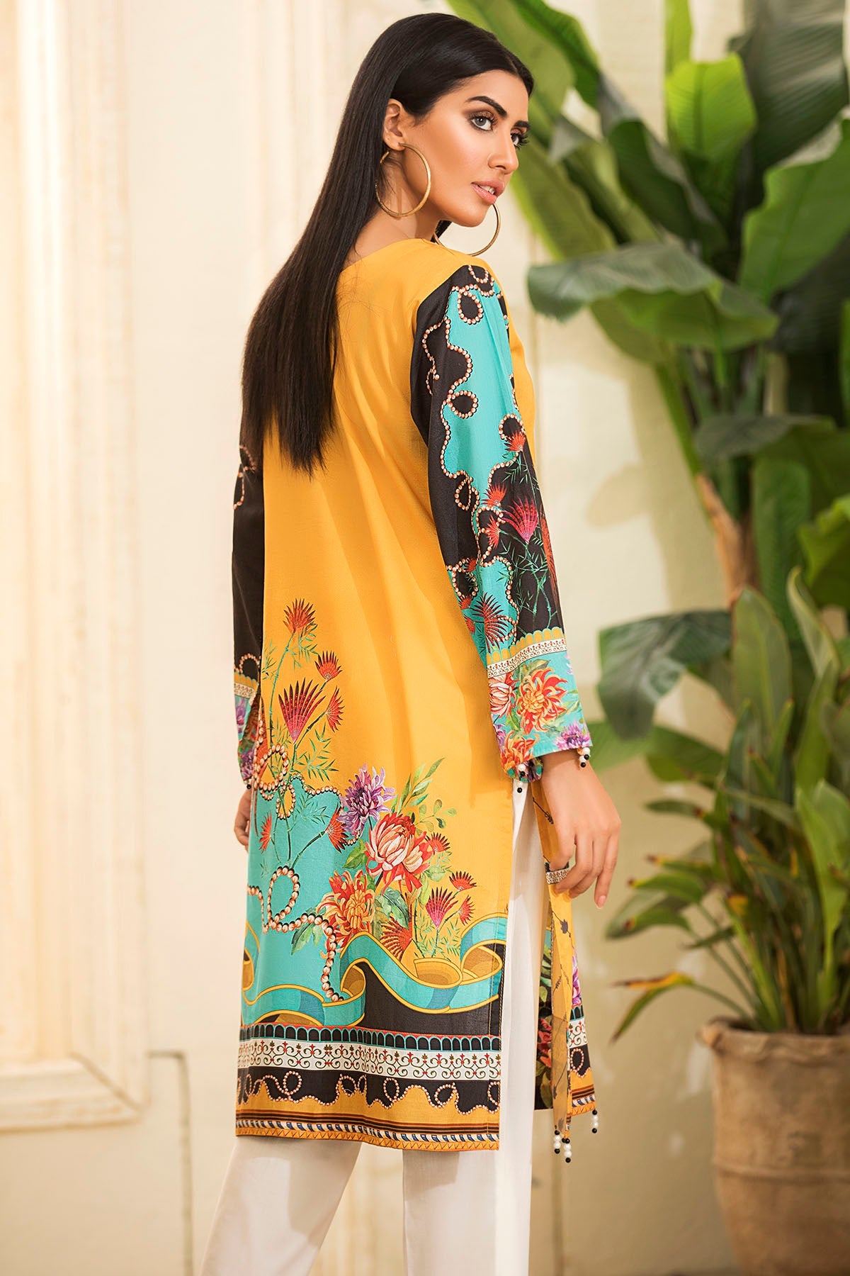 2637-TULIP-TREE DIGITAL PRINTED LAWN STITCHED