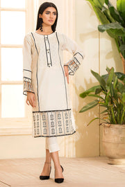 2478-OFF-WHITE EMBROIDERED LAWN STITCHED