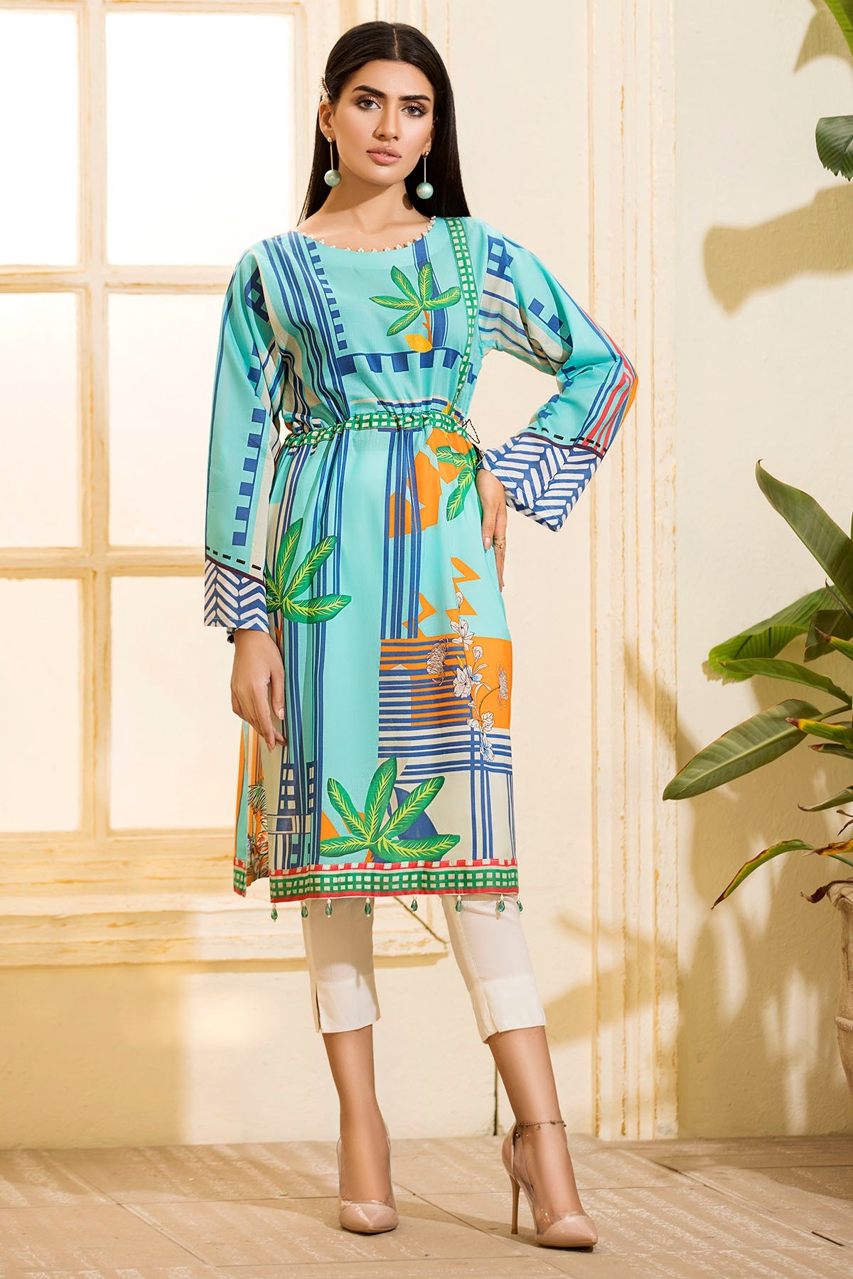 2536-PRINT-A DIGITAL PRINTED LAWN STITCHED