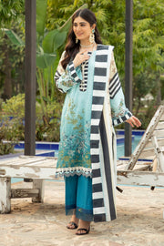 0002-AFTERNOON-GLORY EMBROIDERED KHADDAR UNSTITCHED