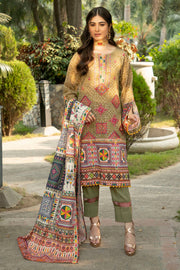 0008-SPICY-PIE EMBROIDERED KHADDAR UNSTITCHED