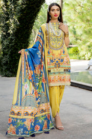 2553-VEGAS-GOLD DIGITAL PRINTED LAWN UNSTITCHED
