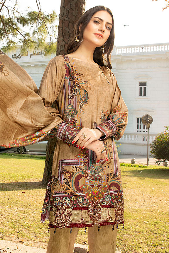 2425-CHOCO-DREAM DIGITAL PRINTED COTAIL UNSTITCHED