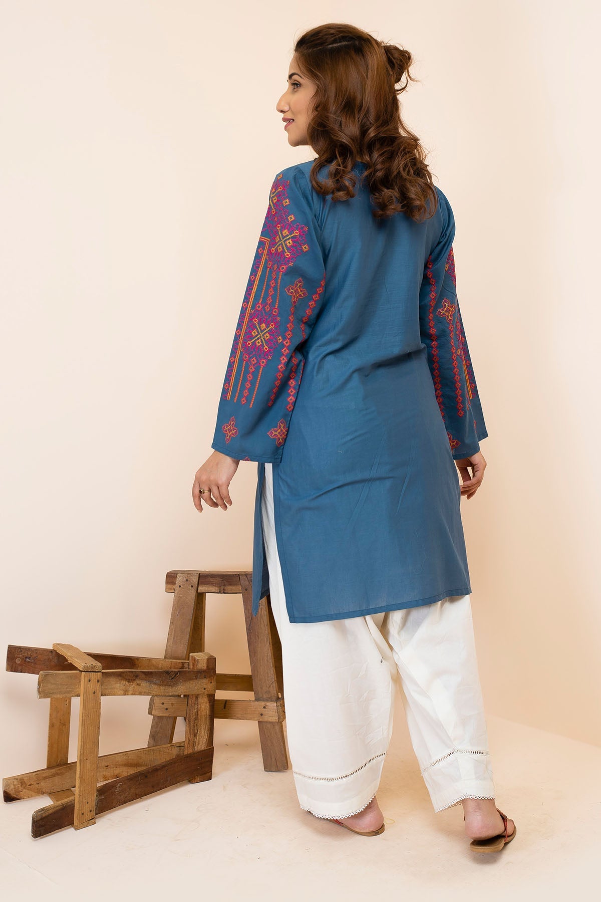 2480-ZINK-MYSTERY EMBROIDERED LAWN STITCHED