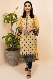 2484-BAIGE-PALM EMBROIDERED LAWN STITCHED