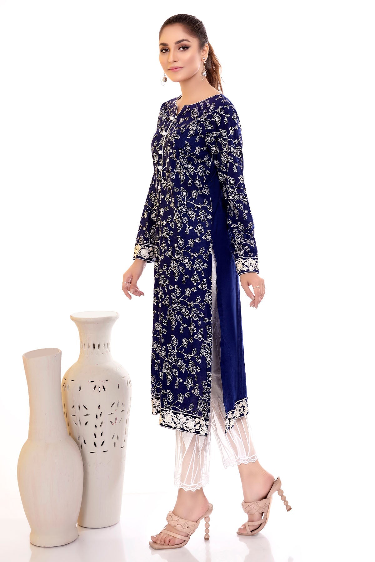 2506-PARISA EMBROIDERED LAWN STITCHED