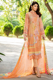 2543-CAMEL DIGITAL PRINTED LAWN UNSTITCHED