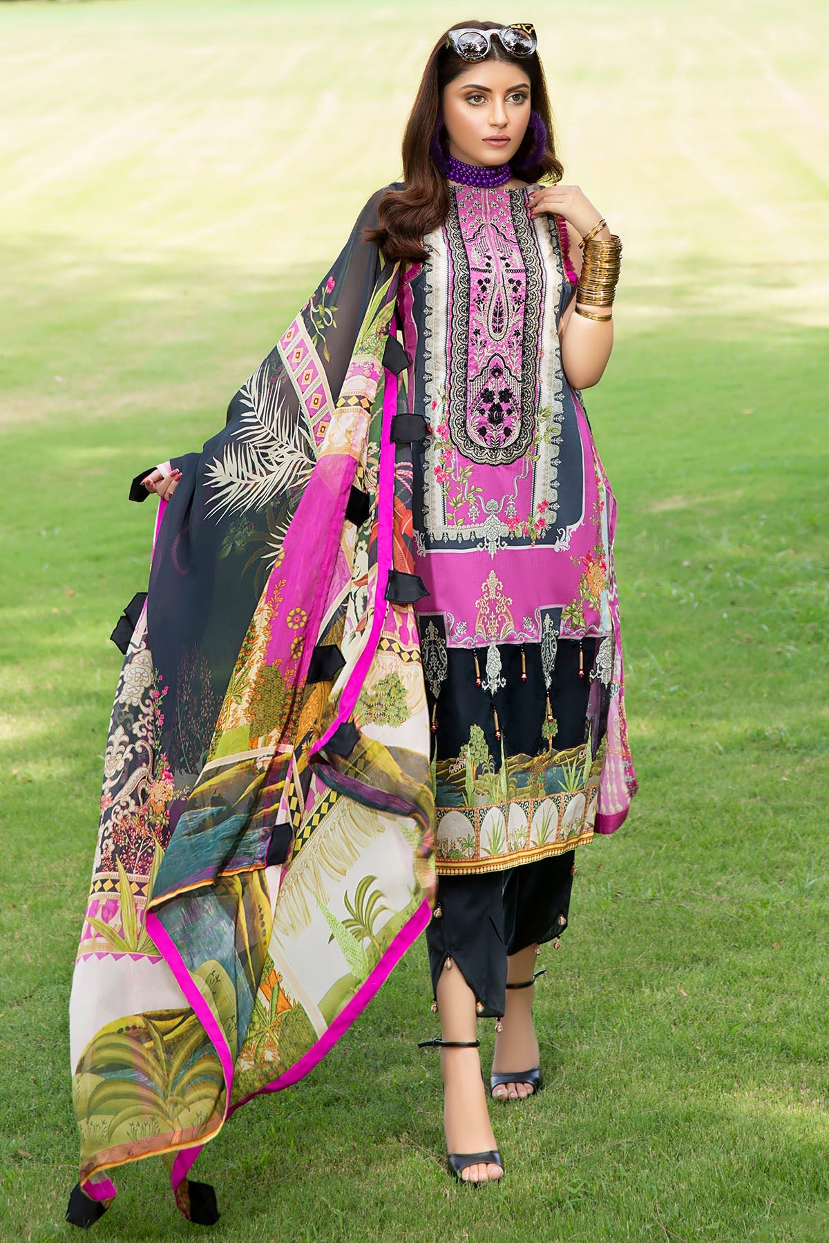 2545-MULBERRY DIGITAL PRINTED LAWN UNSTITCHED
