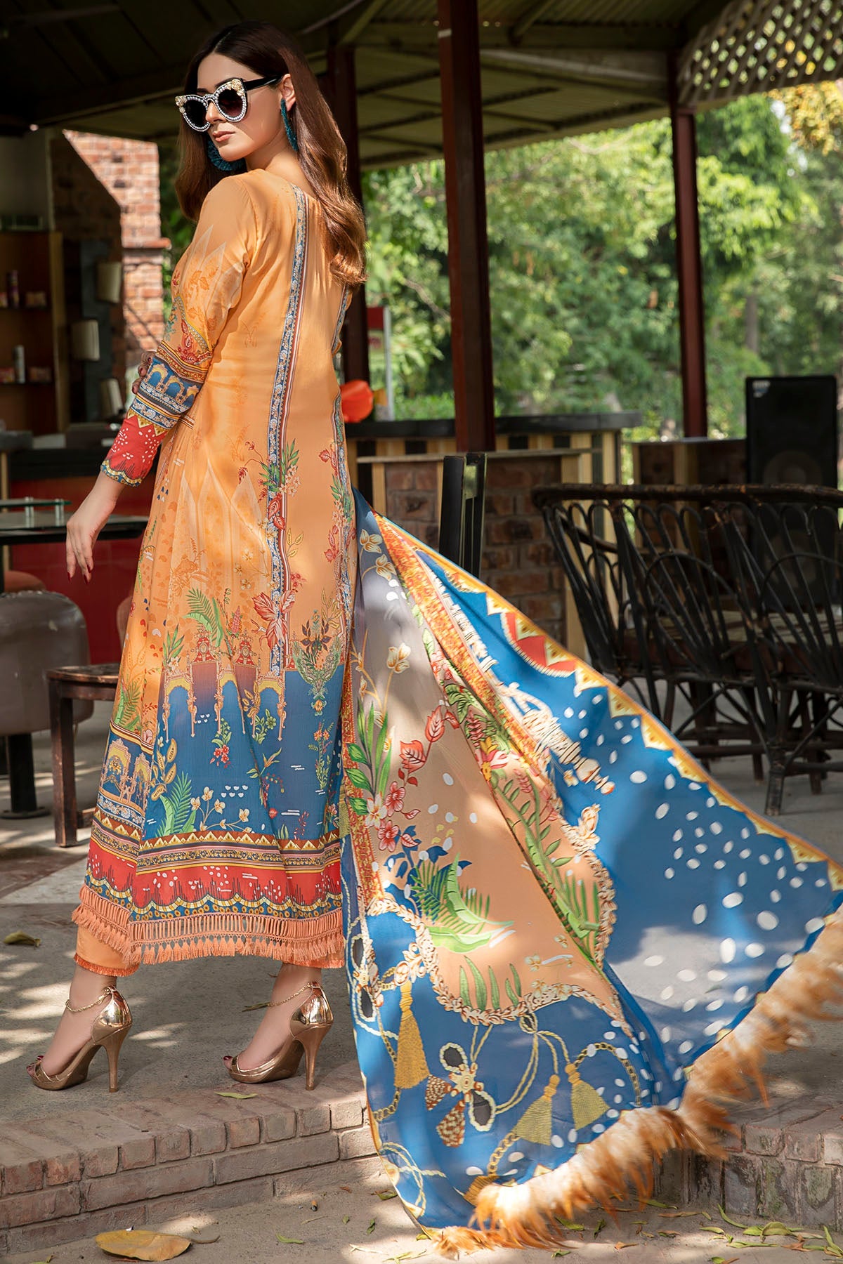 2546-CORAL DIGITAL PRINTED LAWN UNSTITCHED