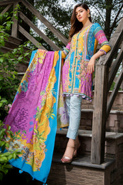 2547-SAPPHIRE-BLUE DIGITAL PRINTED LAWN UNSTITCHED