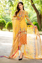 2548-SOFT-YELLOW DIGITAL PRINTED LAWN UNSTITCHED