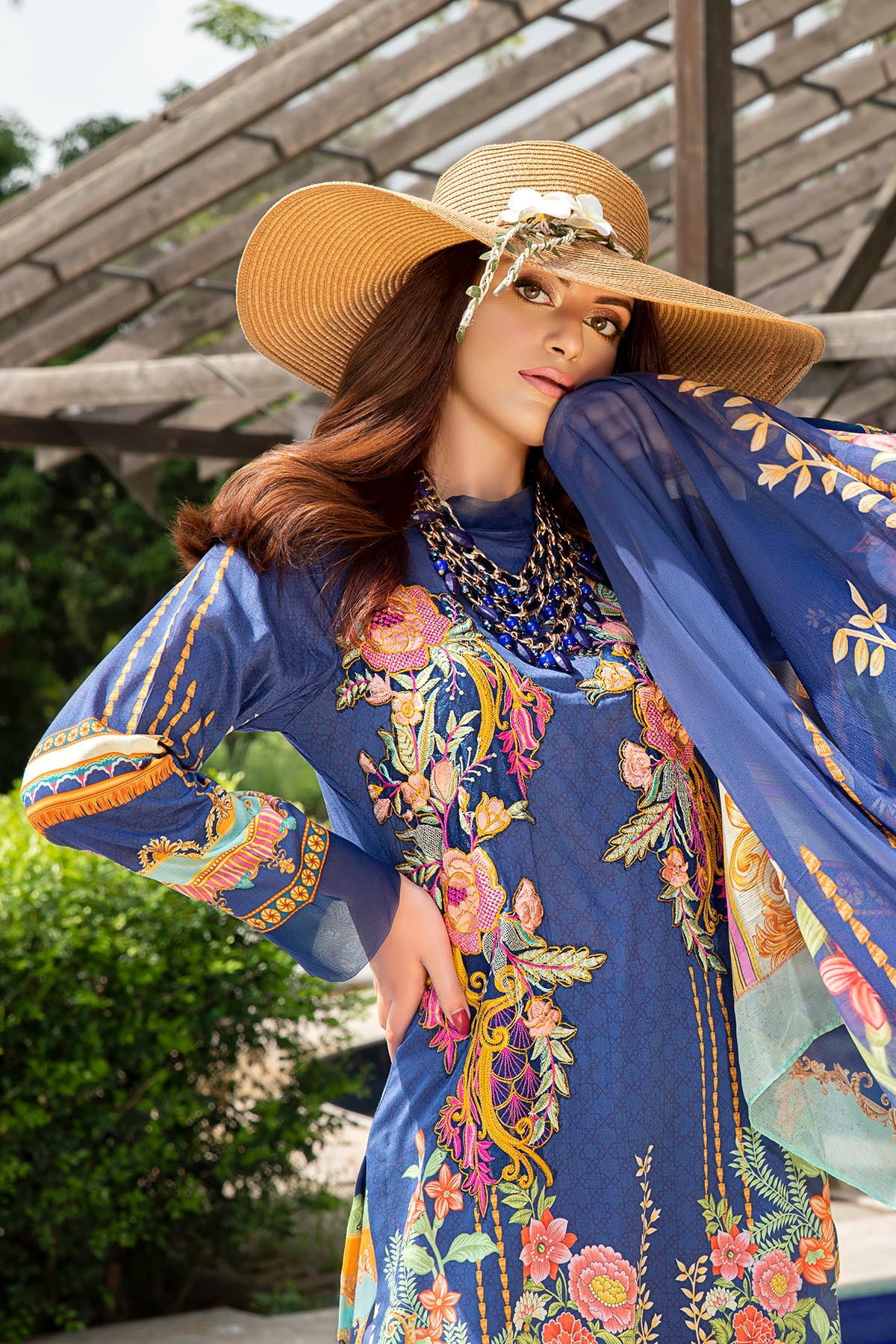 2549-BLUE-BERRY DIGITAL PRINTED LAWN UNSTITCHED