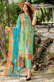 2551-PEARL-AQUA DIGITAL PRINTED LAWN UNSTITCHED