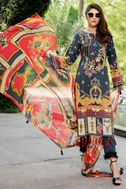 2555-BLACK DIGITAL PRINTED LAWN UNSTITCHED