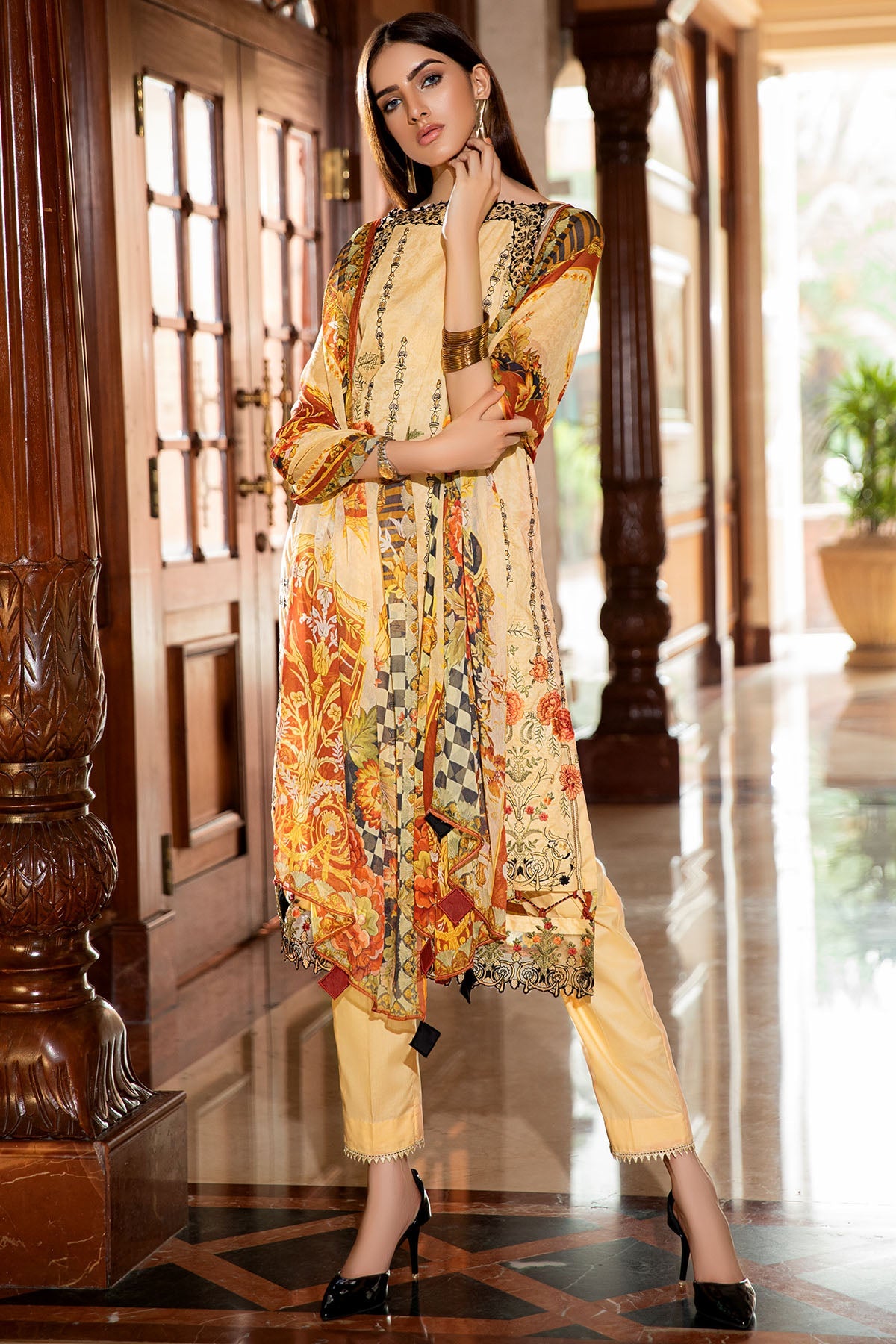 2596-TIMBER-WOLF DIGITAL PRINTED LAWN UNSTITCHED