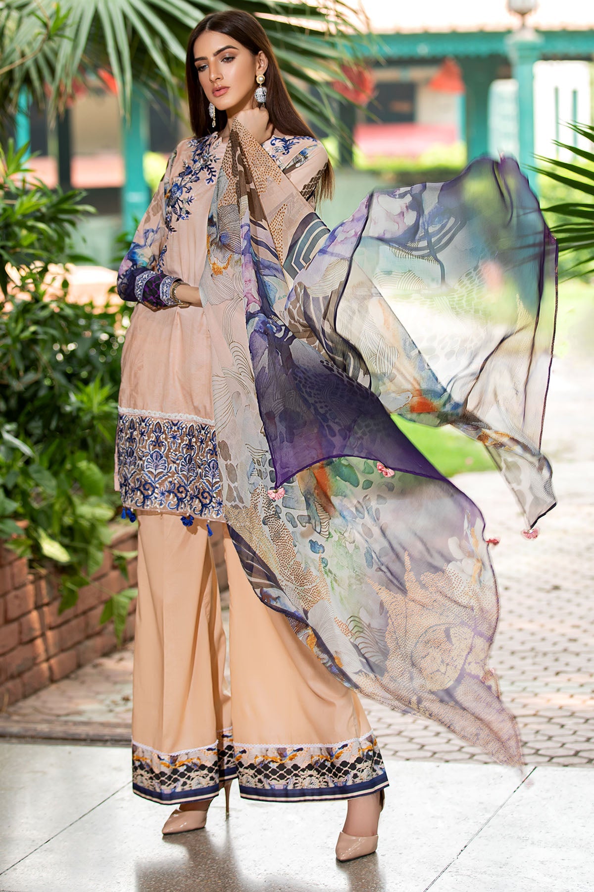 2599-FRENCH-ROSE DIGITAL PRINTED LAWN UNSTITCHED