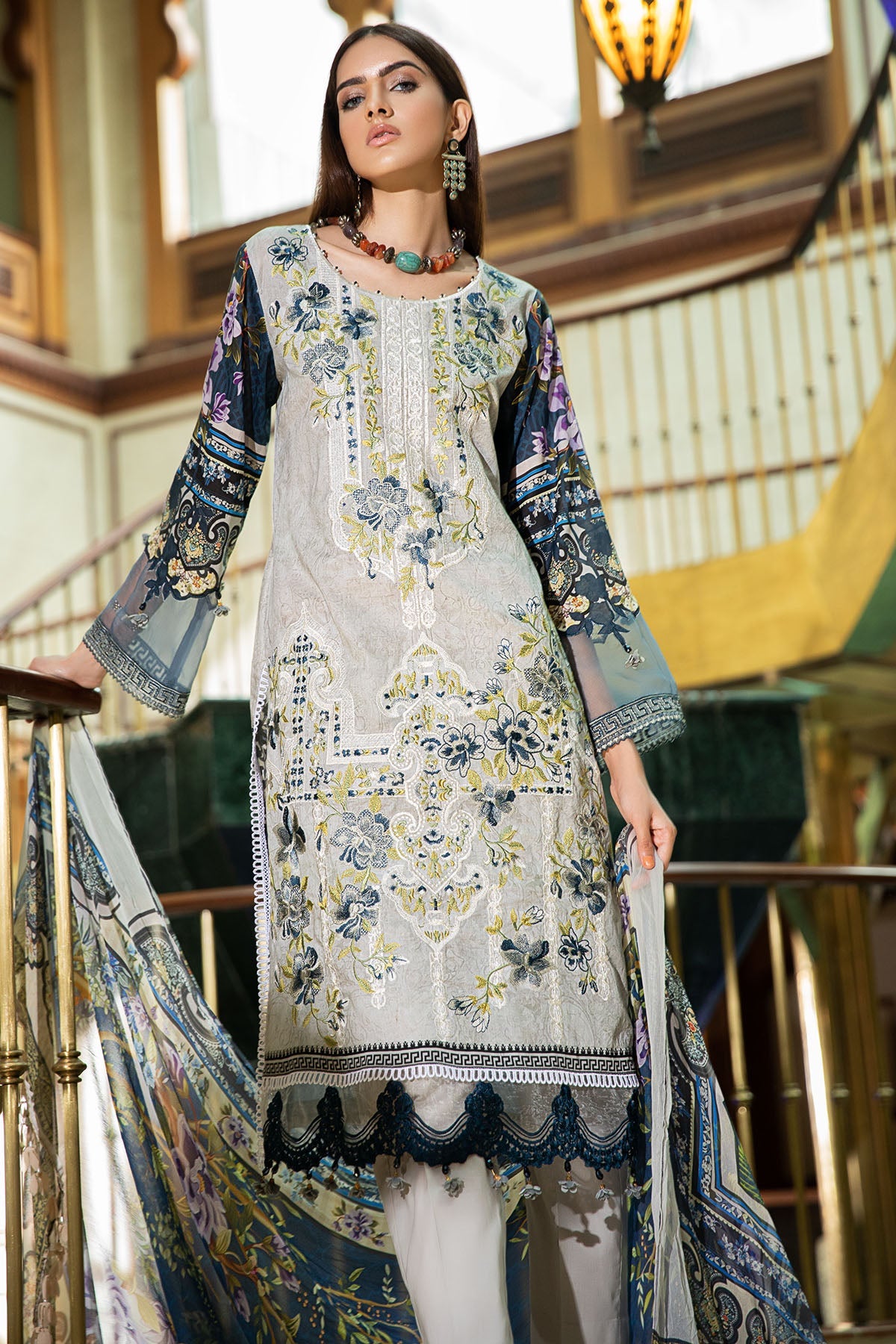 2603-TROLLEY-GREY DIGITAL PRINTED LAWN UNSTITCHED