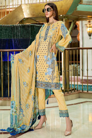 2604-PALE-GOLD DIGITAL PRINTED LAWN UNSTITCHED