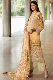 2606-POWDER-PEACH DIGITAL PRINTED LAWN UNSTITCHED